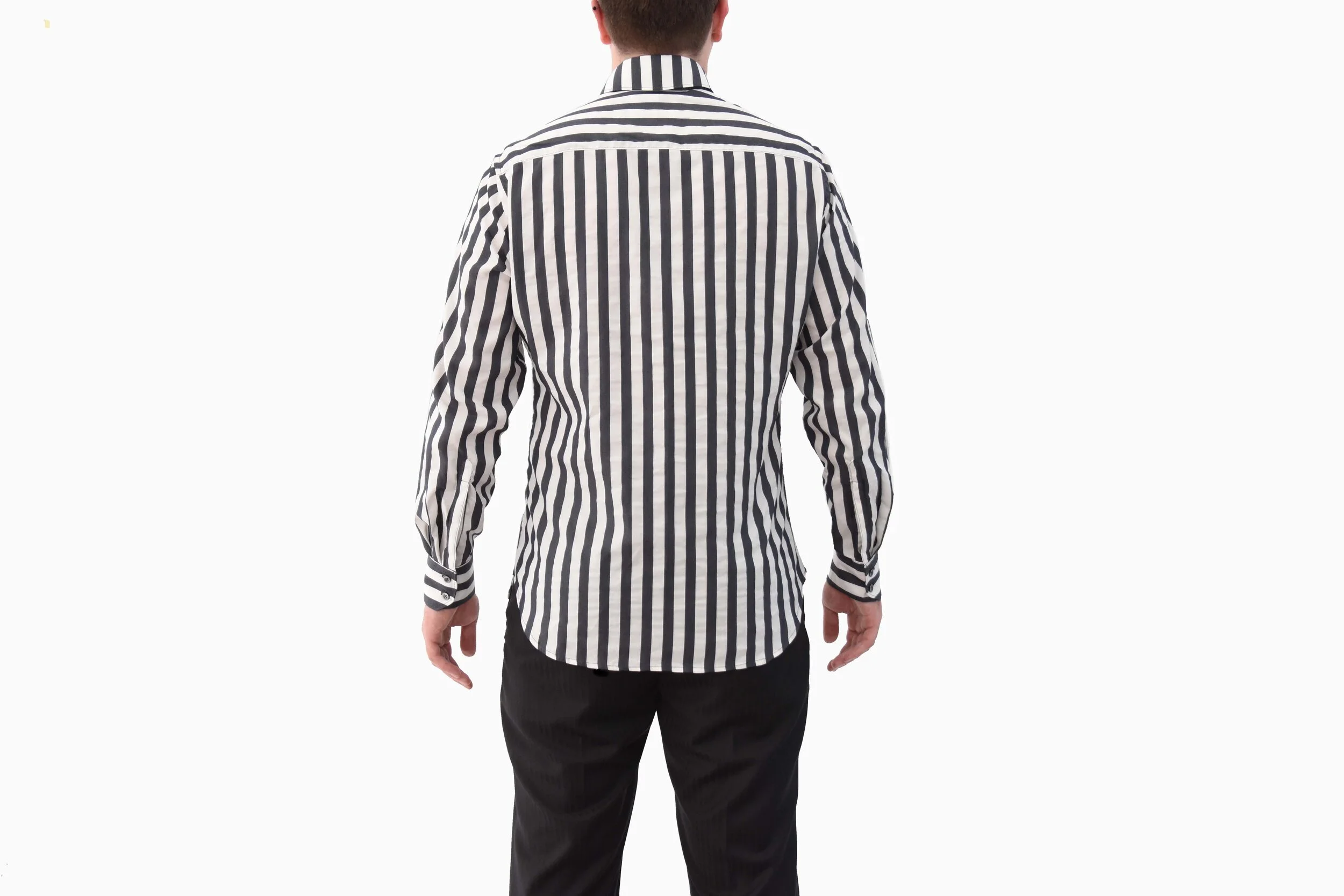 Silk Awning Stripe Shirt — THANE ZRONGO
